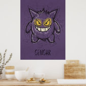 Poster Gengar Chaotic Scribble Art - Ombre Fantomatique S (Cuisine)