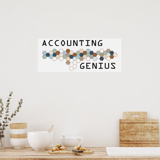 Poster Génie comptable (Cuisine)