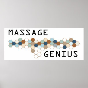Poster Génie du massage