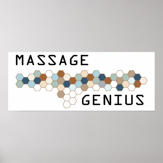 Poster Génie du massage (Devant)