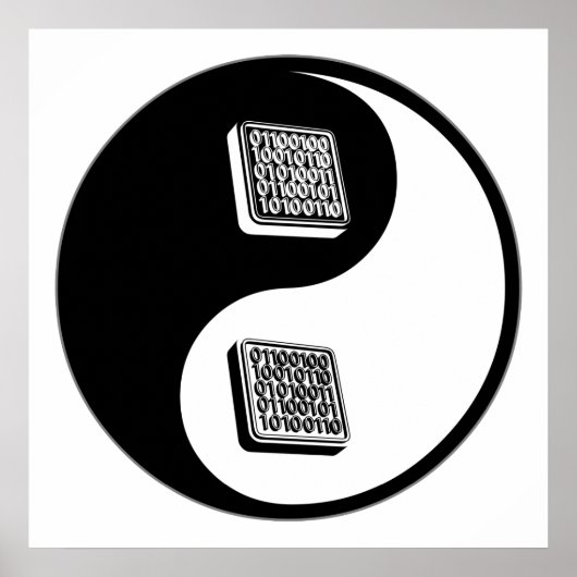 Poster Génie logiciel Yin Yang (Devant)
