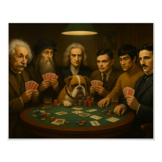 Poster "Genius at the Card Table" (Devant)