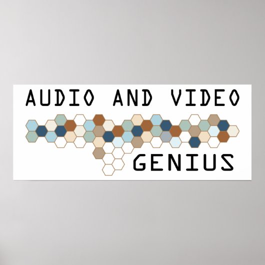 Poster Genius audio et vidéo (Devant)