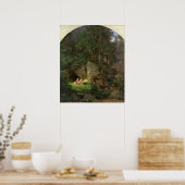 Poster Genoveva in the Wood Clearing, 1839-41 (Cuisine)