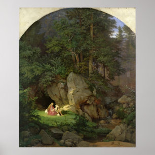 Poster Genoveva in the Wood Clearing, 1839-41