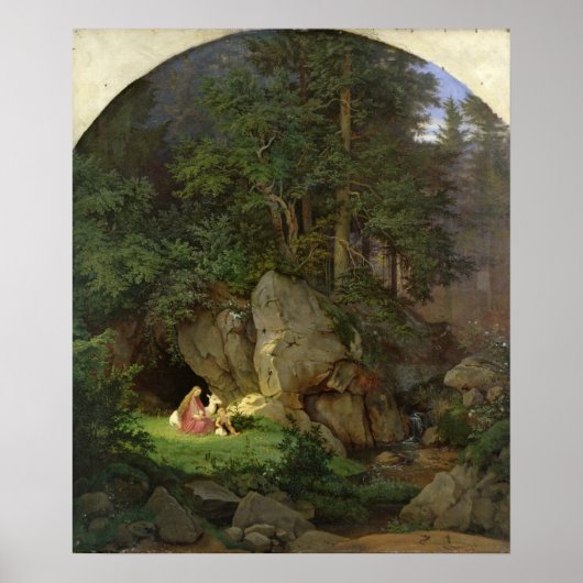Poster Genoveva in the Wood Clearing, 1839-41 (Devant)