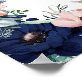 Poster Genre de bébé révéler fleurs rose bleu signe de fê (Coin)