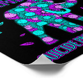 Poster Genre Joyeux Soutien De Sensibilisation À La Préve (Coin)