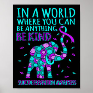 Poster Genre Joyeux Soutien De Sensibilisation À La Préve