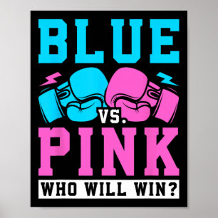 Poster Genre Reveal Party Bleu Vs Rose Qui Gagnent La Box