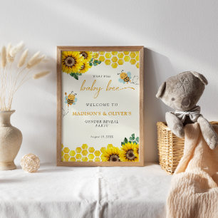 Poster Genre Reveal Party Qu'est-ce que Baby Bee accueill