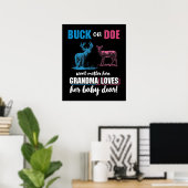 Poster Genre Reveillez Buck ou Doe Party Grand-mère (Bureau à domicile)