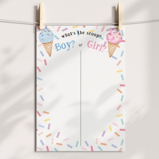 Poster Genre Révéler la crème glacée Ce que votent les éc