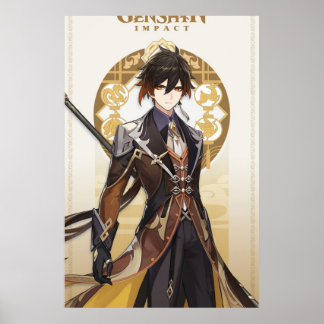 Poster Genshin Impact Zhongli