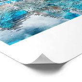 Poster Gent Belgique Voyage Aquarelle main tirée (Coin)