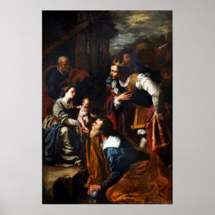 Poster Gentileschi - Adoration des mages