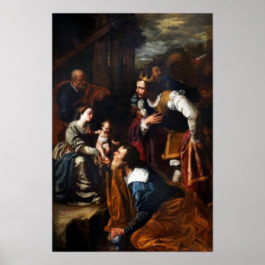 Poster Gentileschi - Adoration des mages (Devant)