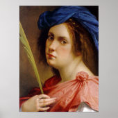 Poster Gentileschi - Autoportrait (Devant)