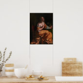 Poster Gentileschi - Autoportrait Comme Maria Magdalena (Cuisine)