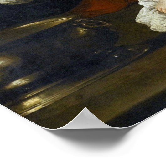 Poster Gentileschi - Bathsheba À Son Bain 1638 (Coin)