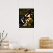 Poster Gentileschi - Bathsheba À Son Bain 1638 (Cuisine)