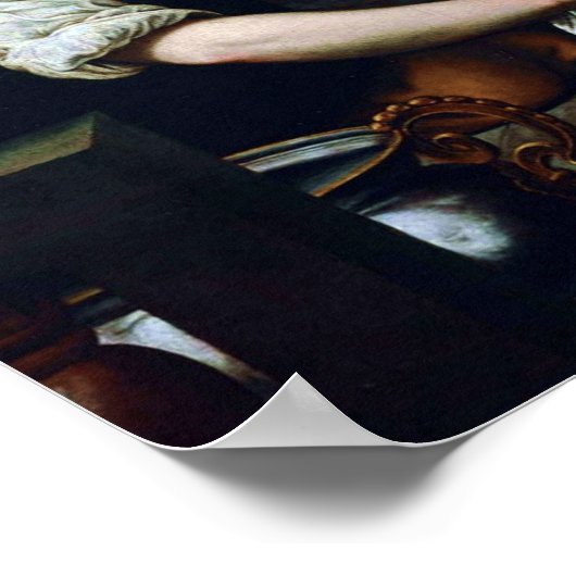 Poster Gentileschi - Bathsheba À Son Bain 1638 (Coin)