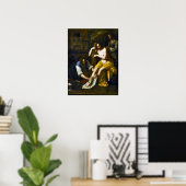 Poster Gentileschi - Bethsabée au bain 1638 (Bureau à domicile)