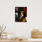 Poster Gentileschi - Bethsabée au bain 1645 (Cuisine)