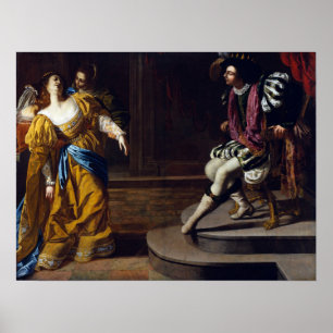 Poster Gentileschi - Esther devant Assuérus 1635