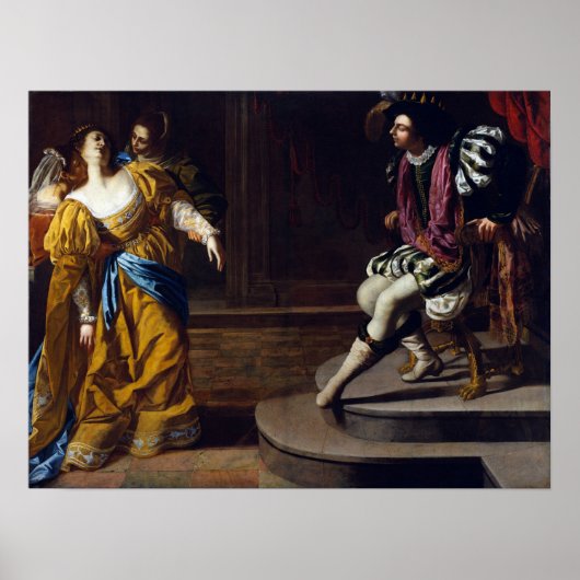Poster Gentileschi - Esther devant Assuérus 1635 (Devant)