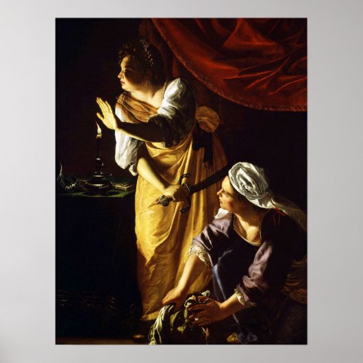 Poster Gentileschi - Judith et servante (Devant)