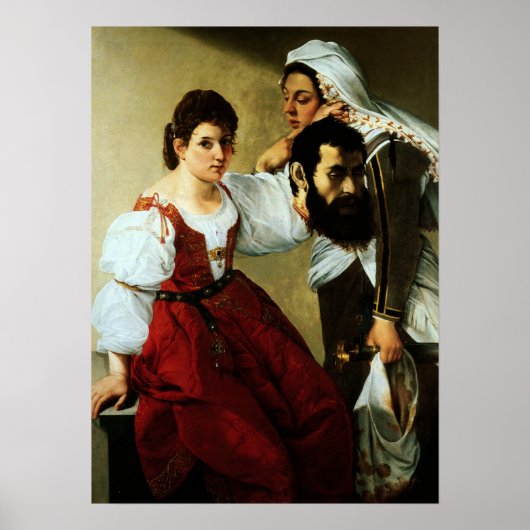 Poster Gentileschi - Judith, Maidserviteur Avec Tête (Devant)