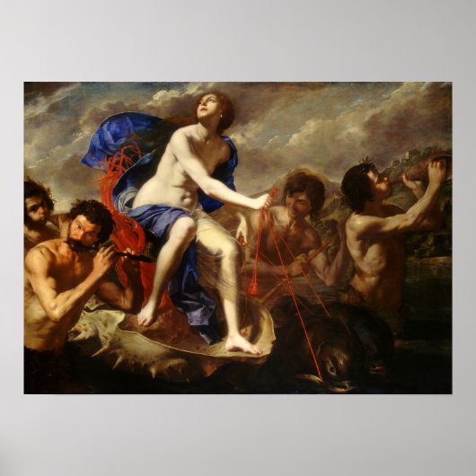 Poster Gentileschi - Le Triomphe De Galatea 1650 (Devant)