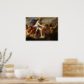 Poster Gentileschi - Le Triomphe De Galatea 1650 (Cuisine)
