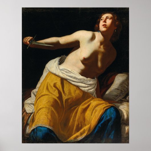 Poster Gentileschi - Lucrèce (Devant)
