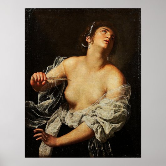 Poster Gentileschi - Lucrèce Artcurial (Devant)