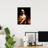 Poster Gentileschi - Mary Magdalene (Bureau à domicile)