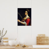 Poster Gentileschi - Sainte Catherine 1615 (Cuisine)
