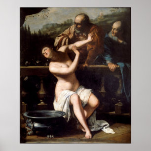 Poster Gentileschi - Suzanne et les vieillards