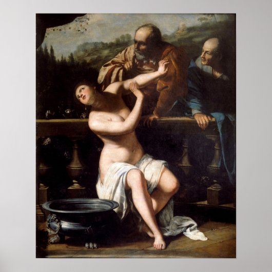 Poster Gentileschi - Suzanne et les vieillards (Devant)