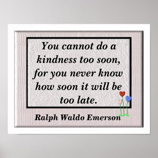 Poster Gentillesse (Devant)