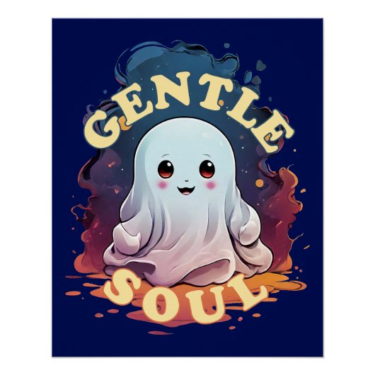 Poster Gentl Soul Kawaii Ghost (Devant)