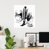 Poster Gentleman Reading 1880 (Bureau à domicile)