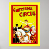 Poster Gentry Bros Circus (Devant)