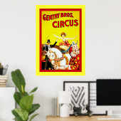 Poster Gentry Bros Circus (Bureau à domicile)