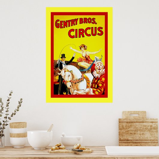 Poster Gentry Bros Circus (Cuisine)