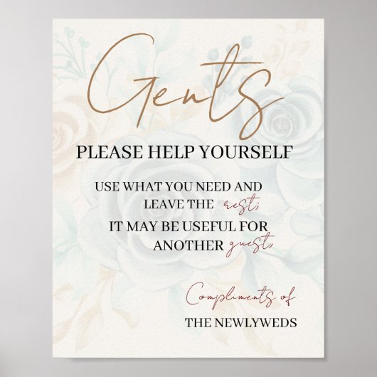 Poster Gents s'il vous plaît s'il vous plaît vous aider m (Devant)