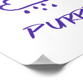 Poster GenX La meilleure pluie est violette (Coin)