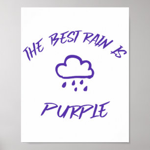Poster GenX La meilleure pluie est violette