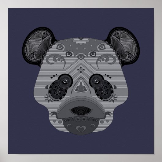 Poster geo bear (Devant)